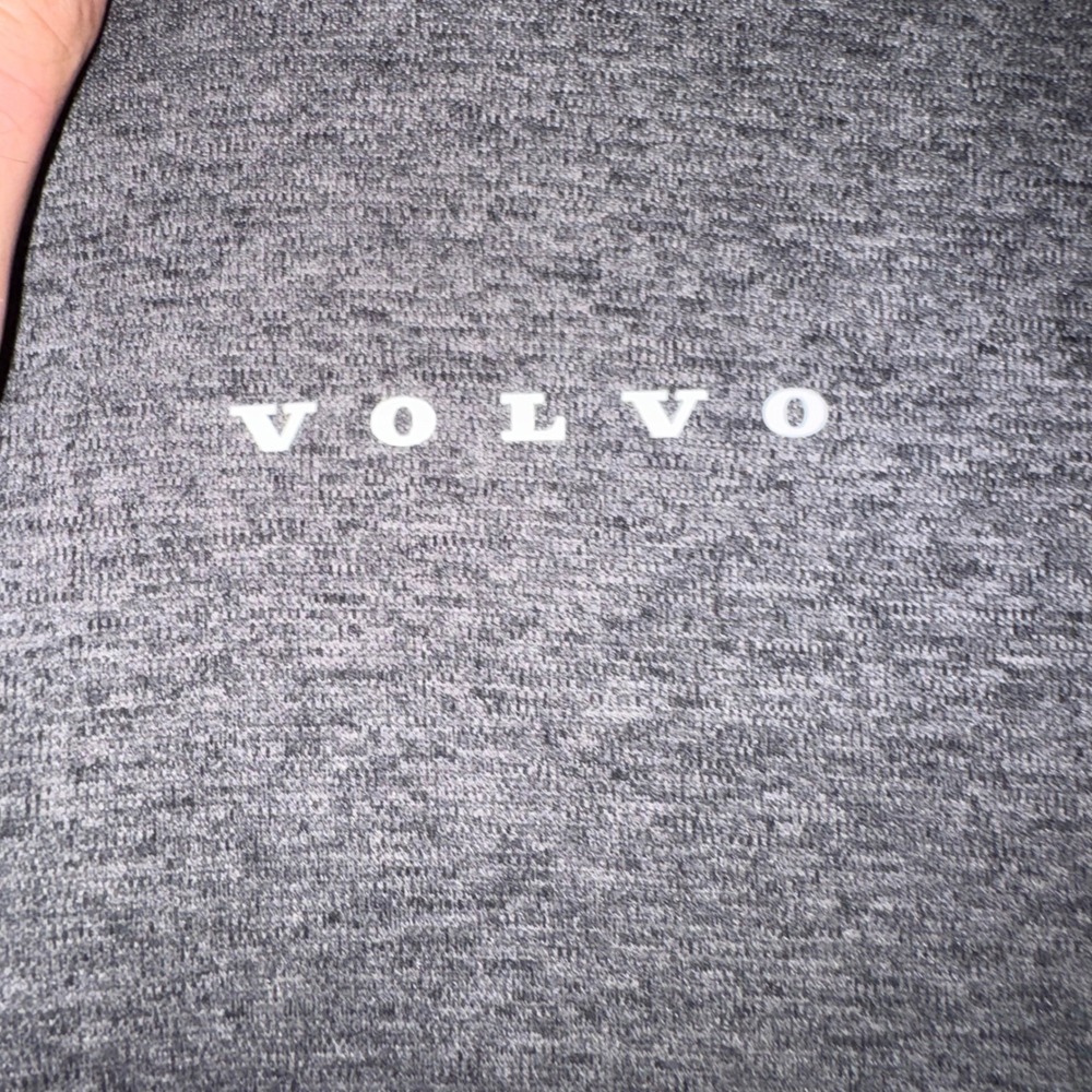 Mens Large OGIO Pullover Grey Excellent Volvo Financial Services 1/4 Zip Top - Picture 3 of 9